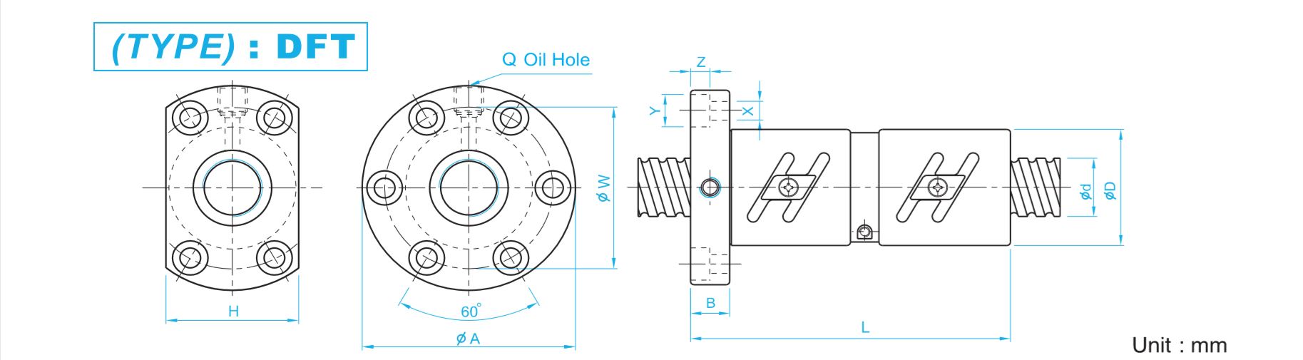 DFTR-DFT TYPE BALL SCREW