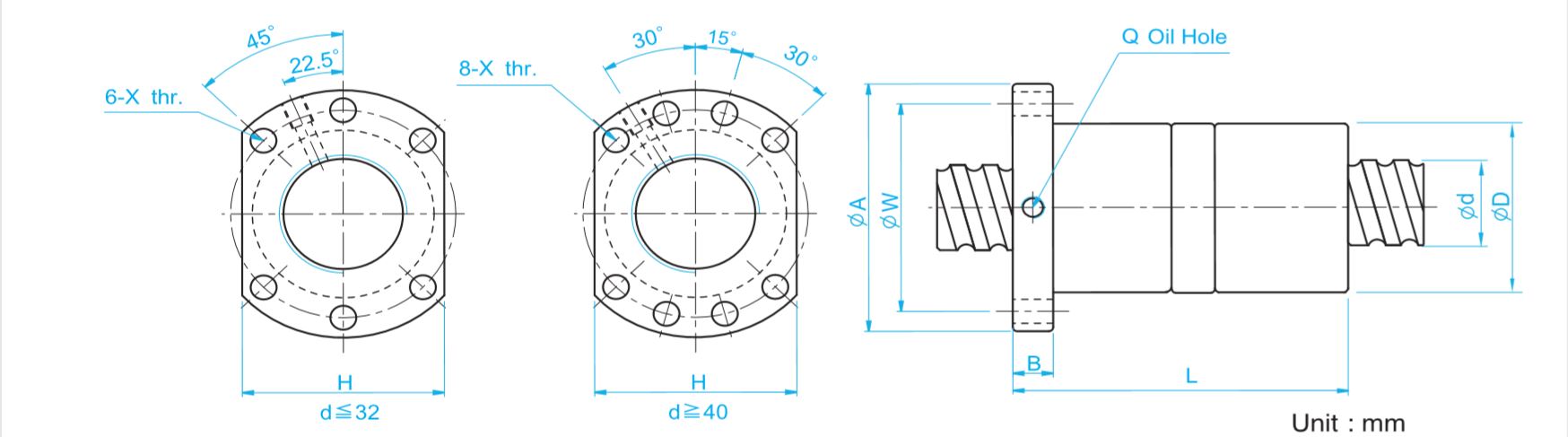DFUR-DFU TYPE BALL SCREW