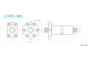 Dfir Dfi Type Ball Screw