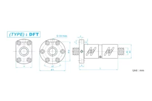 Dftr Dft Type Ball Screw