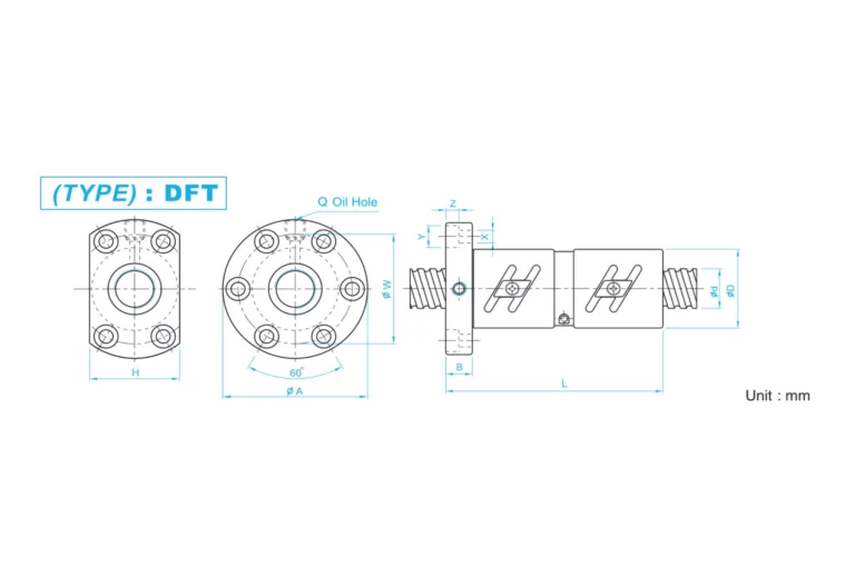 Dftr Dft Type Ball Screw