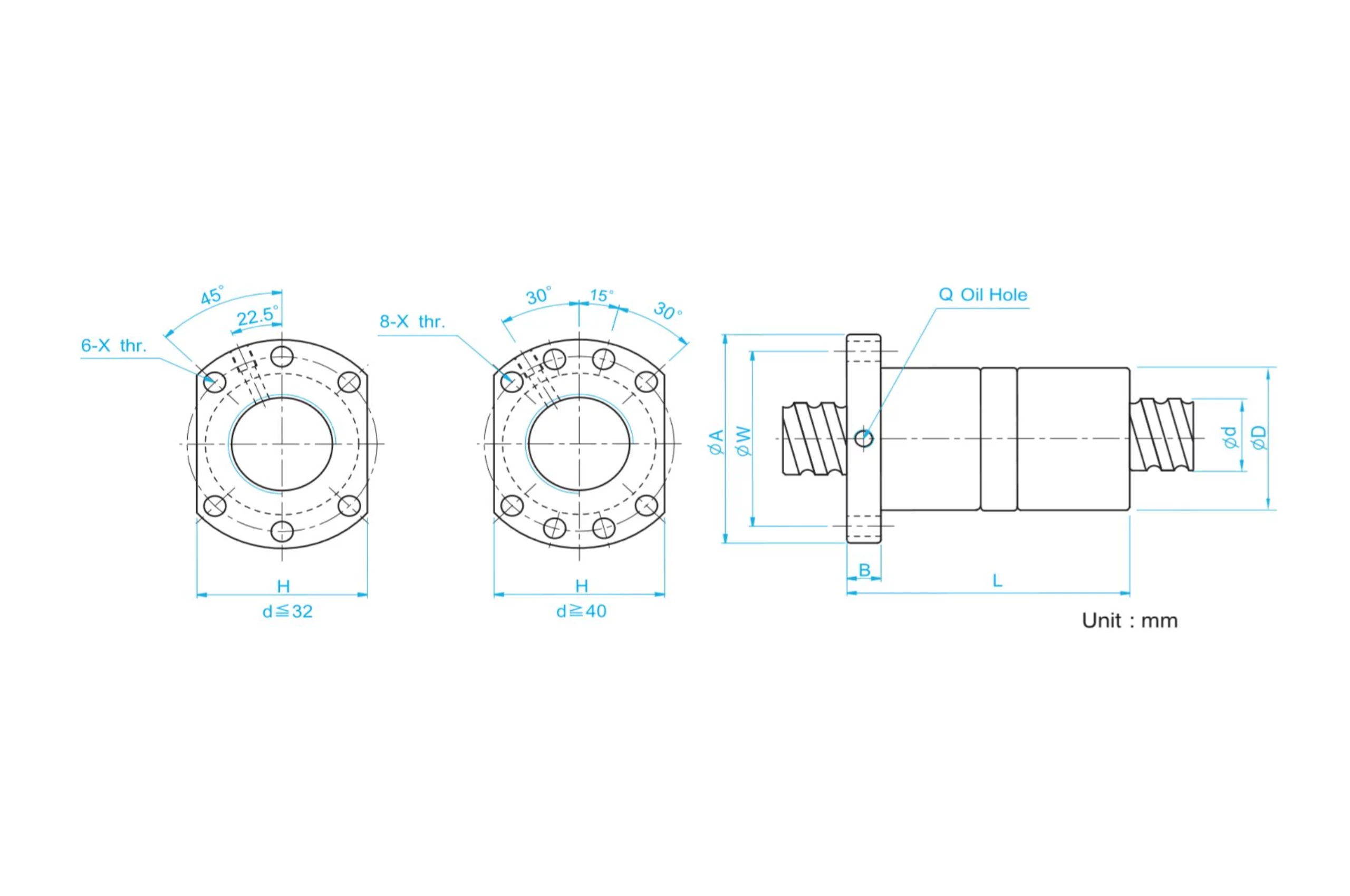 Dfur Dfu Type Ball Screw