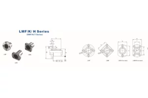 Lmf Lmk Lmh Flanged Linear Motion Ball Bearing