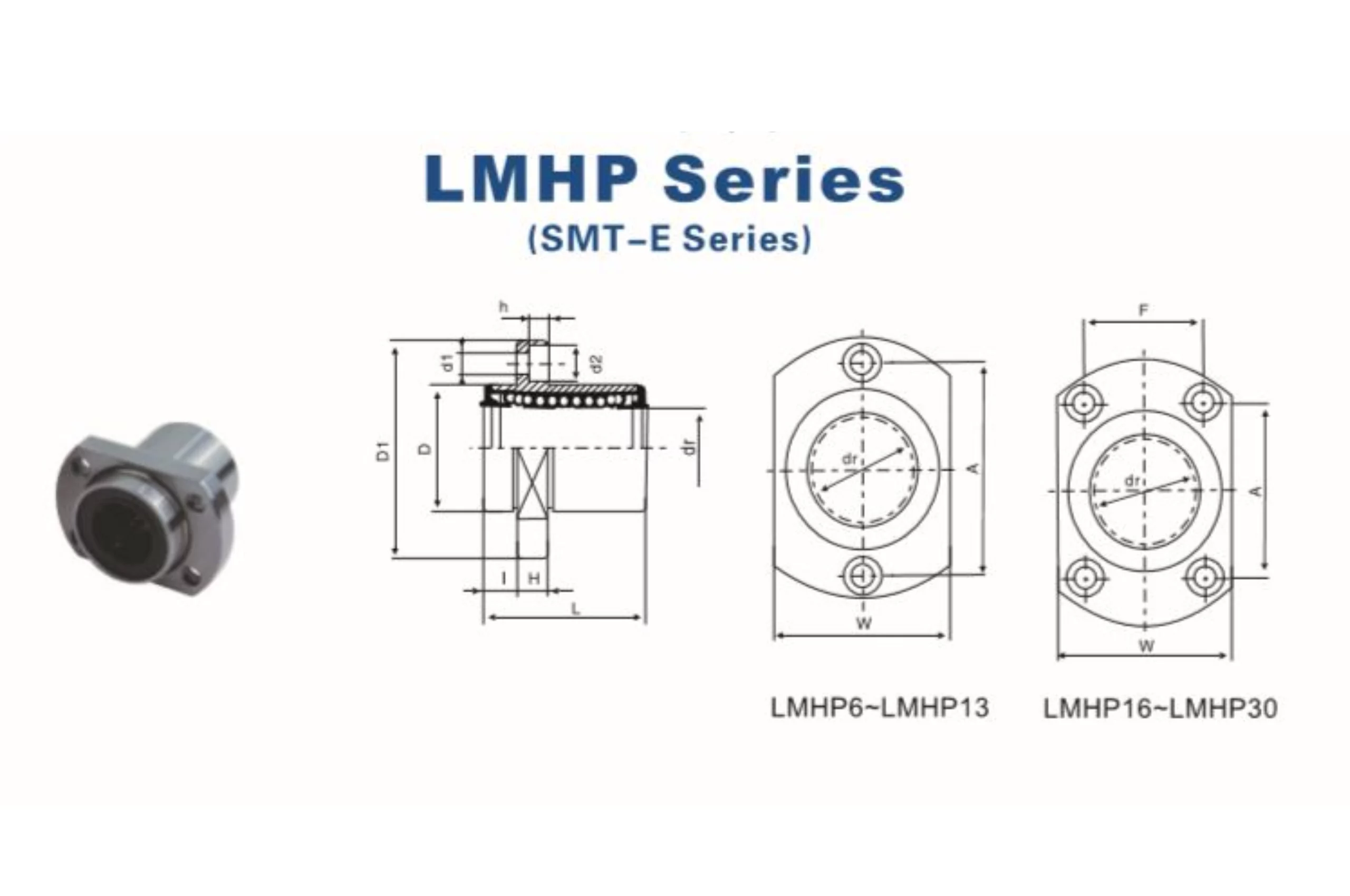 Lmhp Flanged Linear Motion Ball Bearing