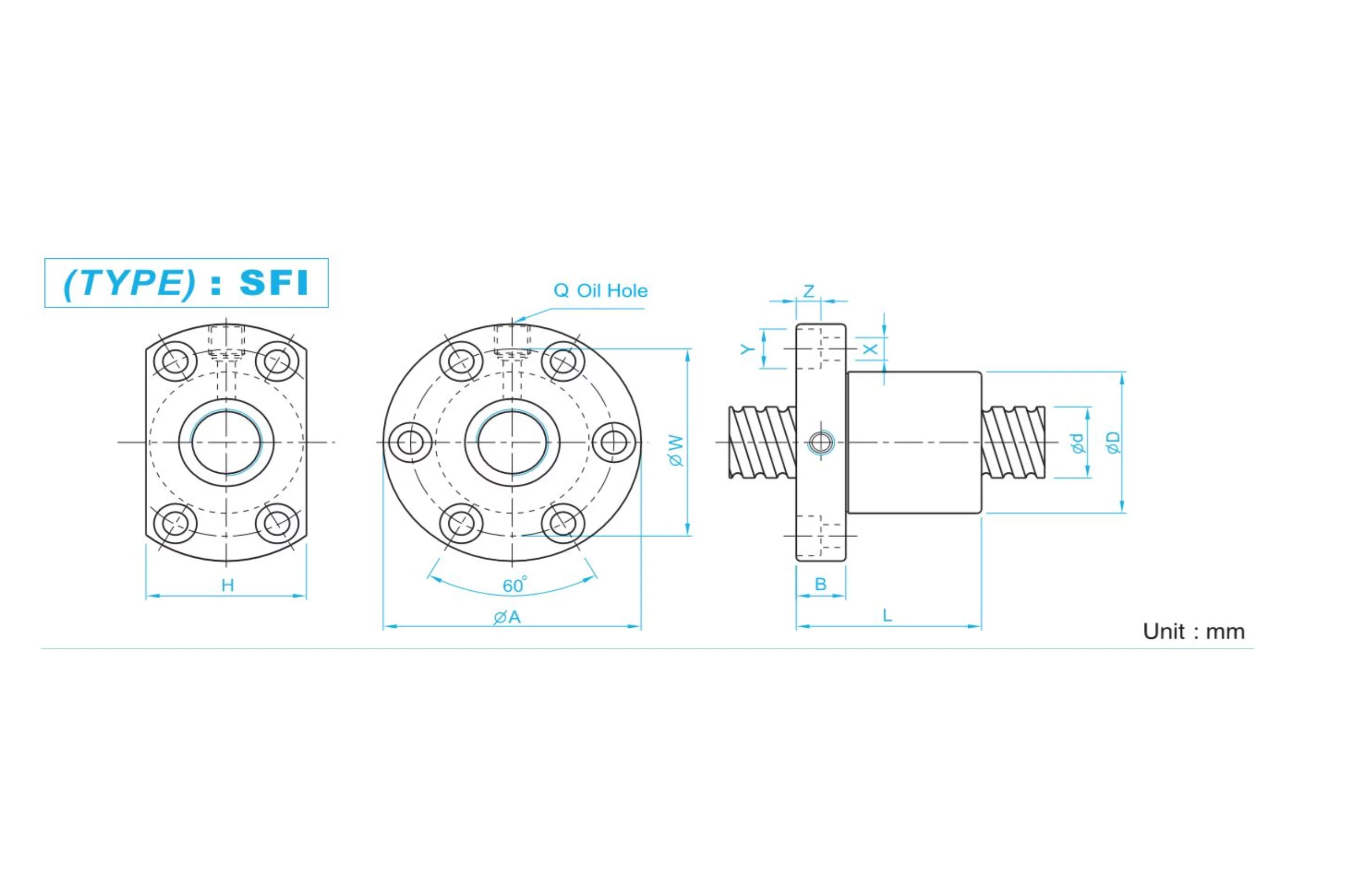 Sfir Sfi Type Ball Screw