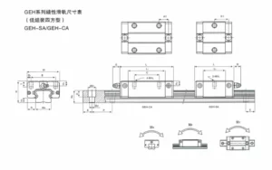 Geh Sa Geh Ca Linear Slides Rail